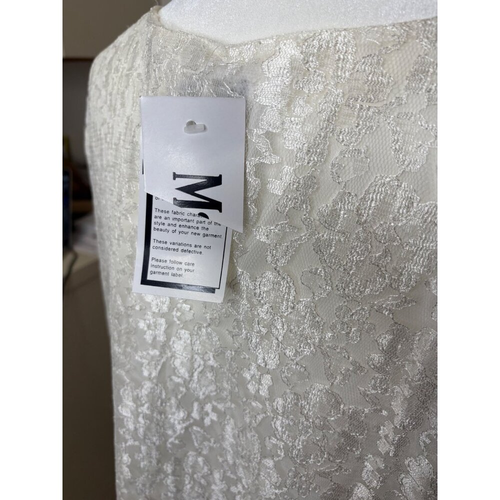 NEW Vintage-Inspired Lace Asymmetrical Top 2X Fringe Hem Angelcore Cottage Core - Picture 7 of 16
